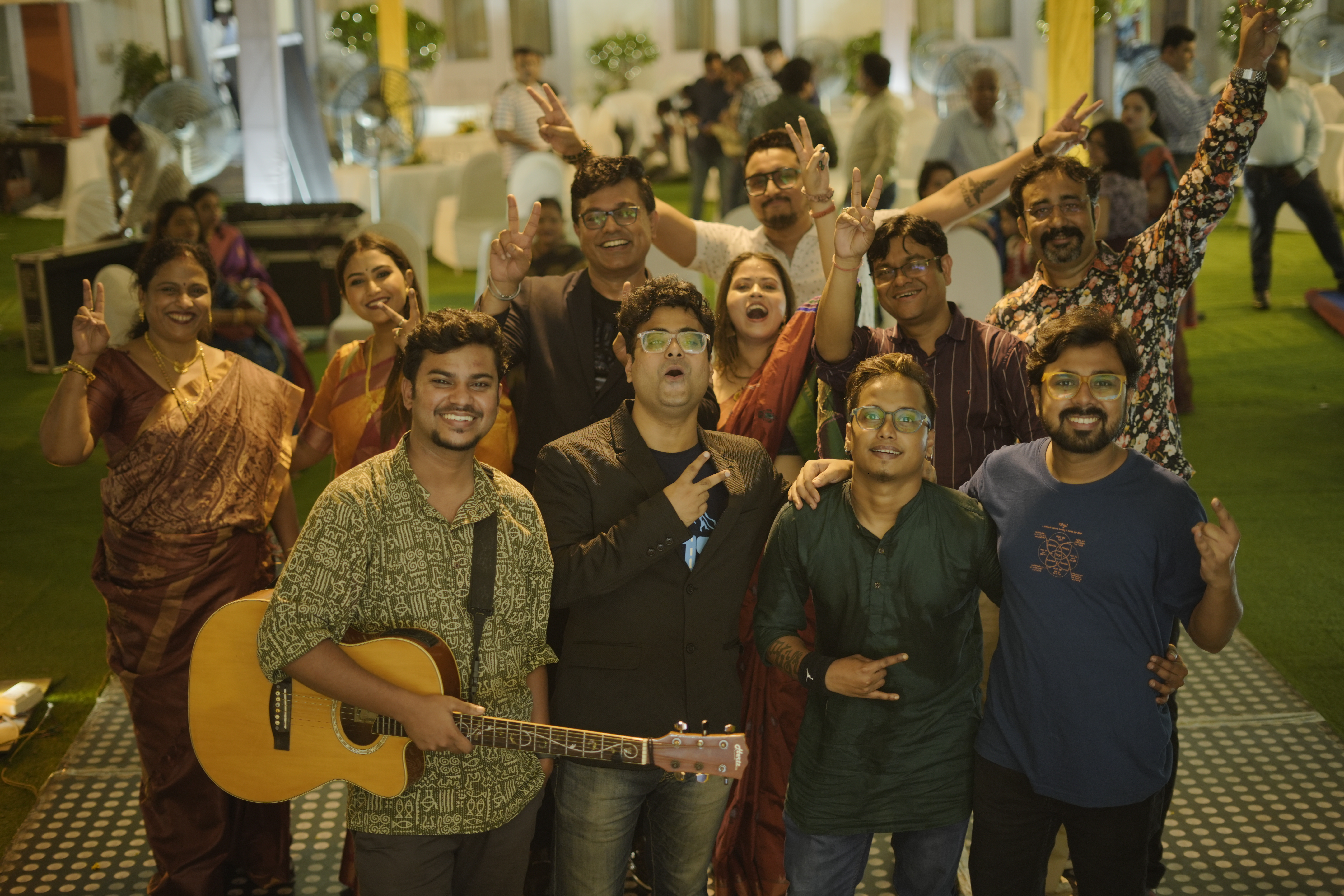 Post gig selfies, Park Street, Kolkata